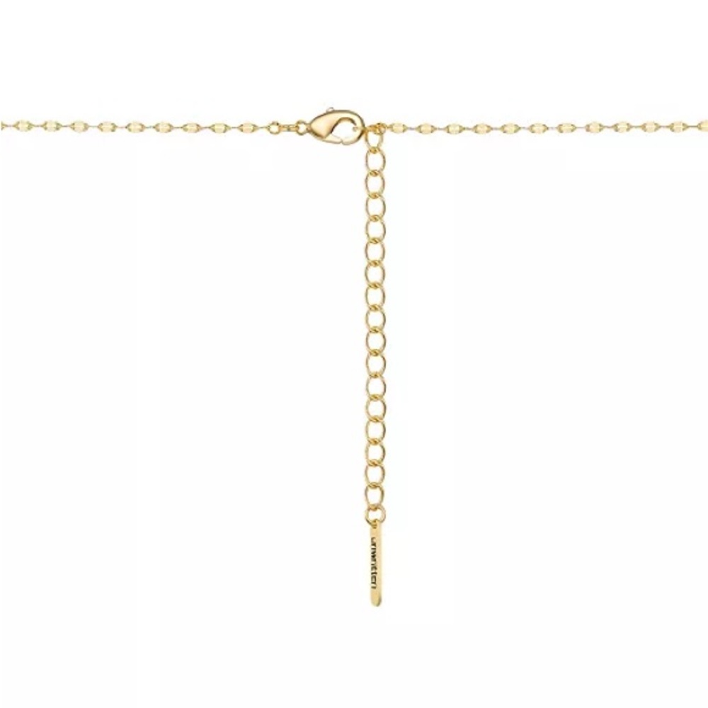 NWT Unwritten Gold-Tone Initial “A” Pendant Necklace & CZ Stud Earring Set - Picture 7 of 14